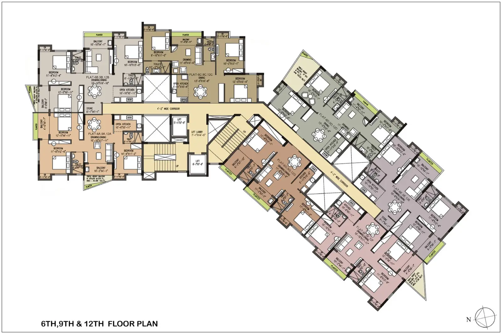 6th, 9th, 12th floors — UST Skyview