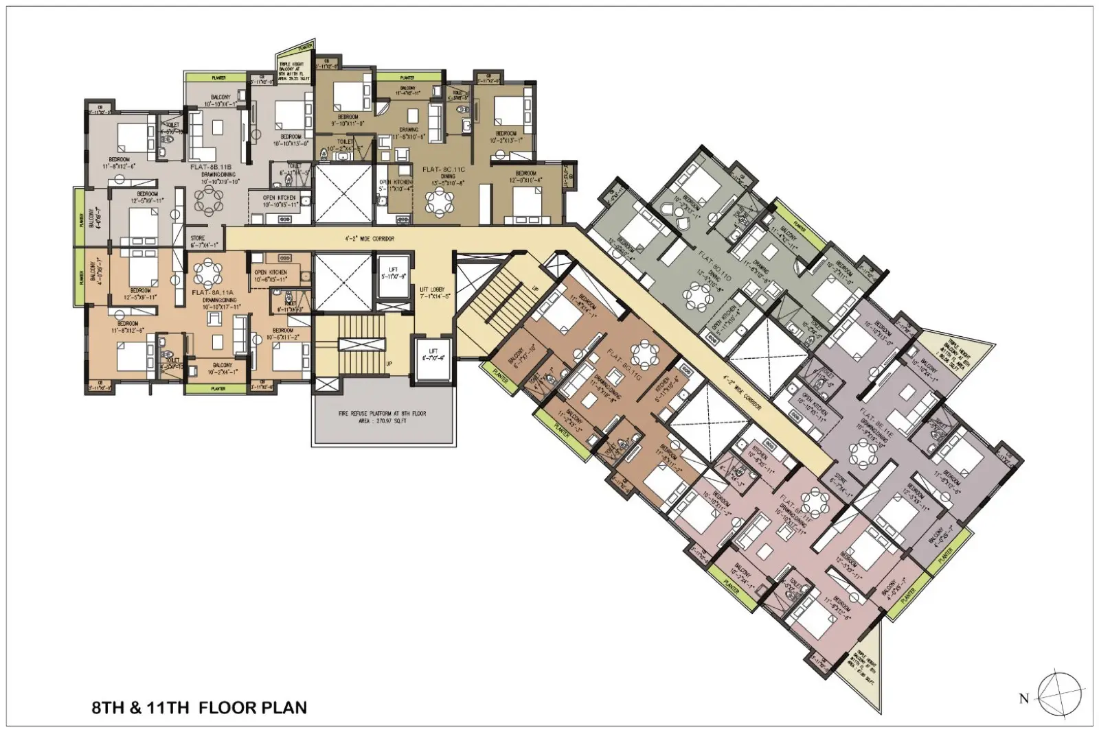 8th, 11th floors — UST Skyview